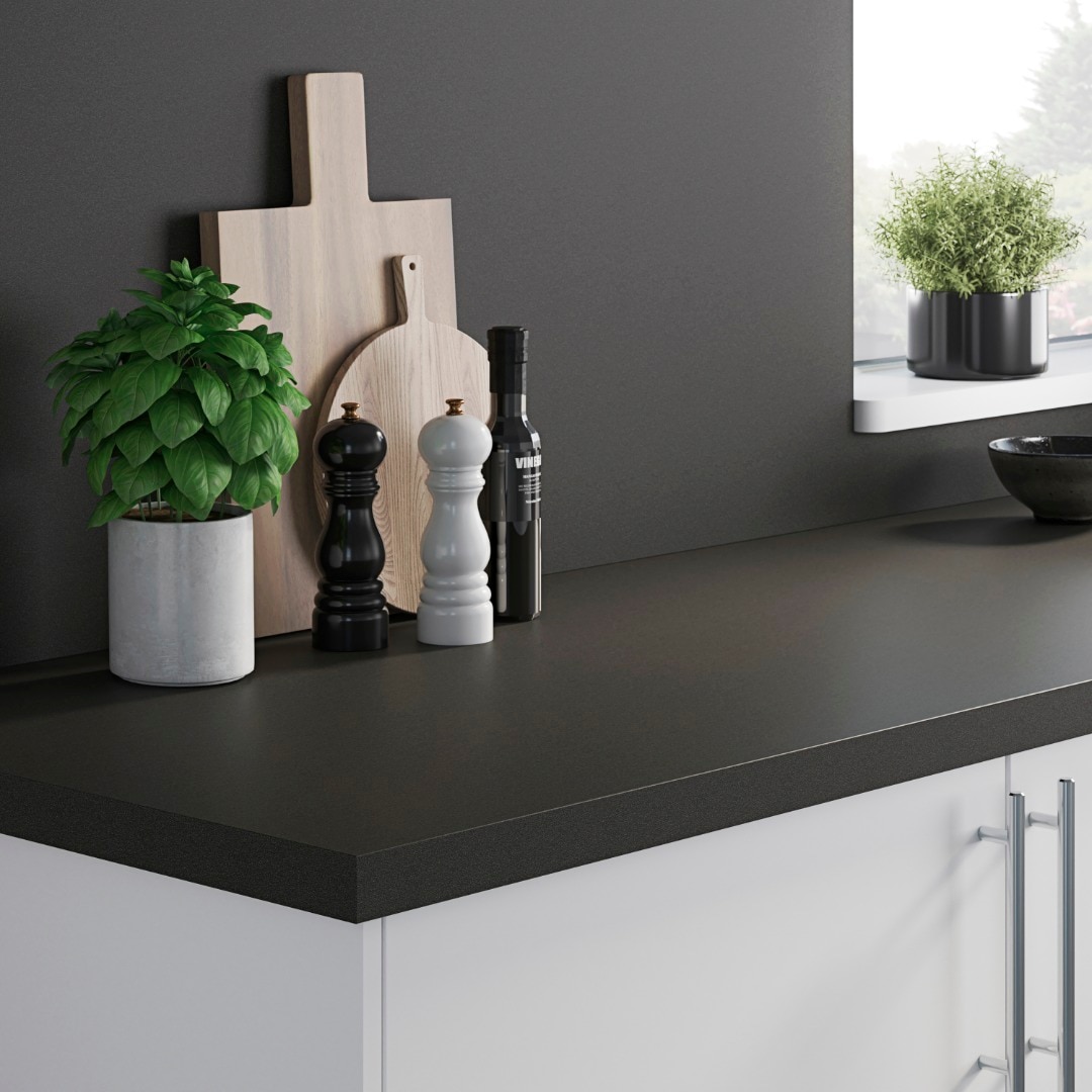 Panou bucatarie, gri, 300 x 60 cm x 3 mm, rasina GoodHome Nepata