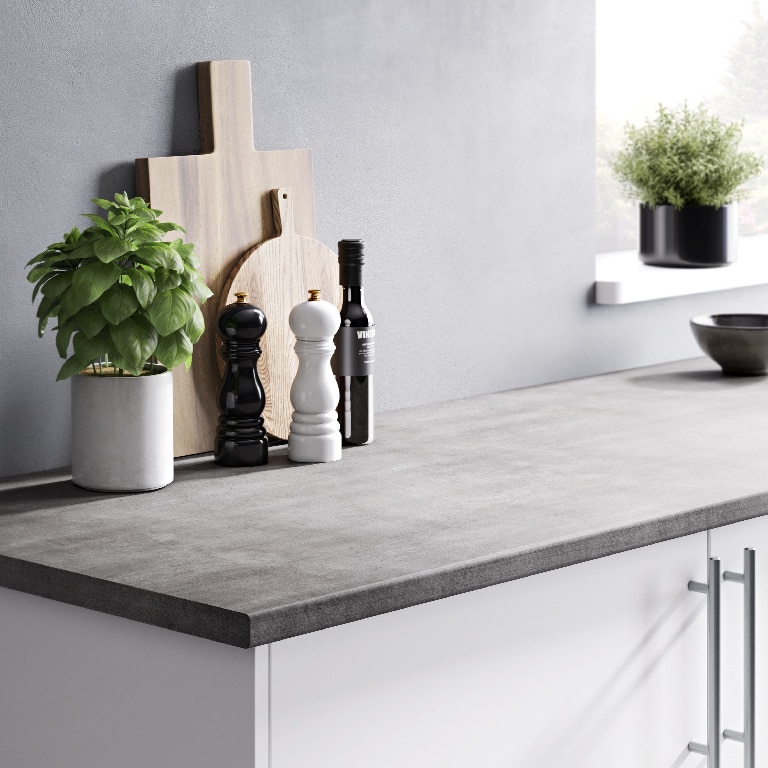 Blat de lucru, gri, 180 x 62 cm x 2.8 mm, pal laminat