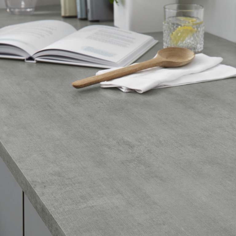 Blat de lucru, gri, 180 x 62 cm x 2.8 mm, pal laminat