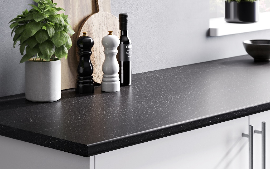 Blat de lucru, gri inchis 183 x 62 cm x 2.6 mm, pal laminat