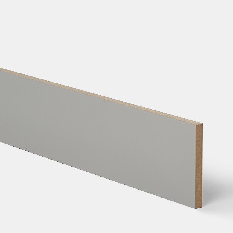 Plinta de bucatarie, PAL, gri mat, margine patrata, H.15 cm x l. 2,4 m x gros. 16 mm  GoodHome Balsamita