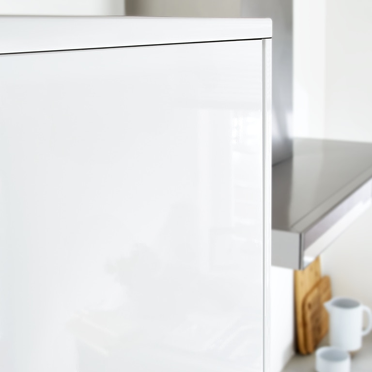 Panou baza, 90 x 61 cm, alb, lucios GoodHome Stevia and Garcinia