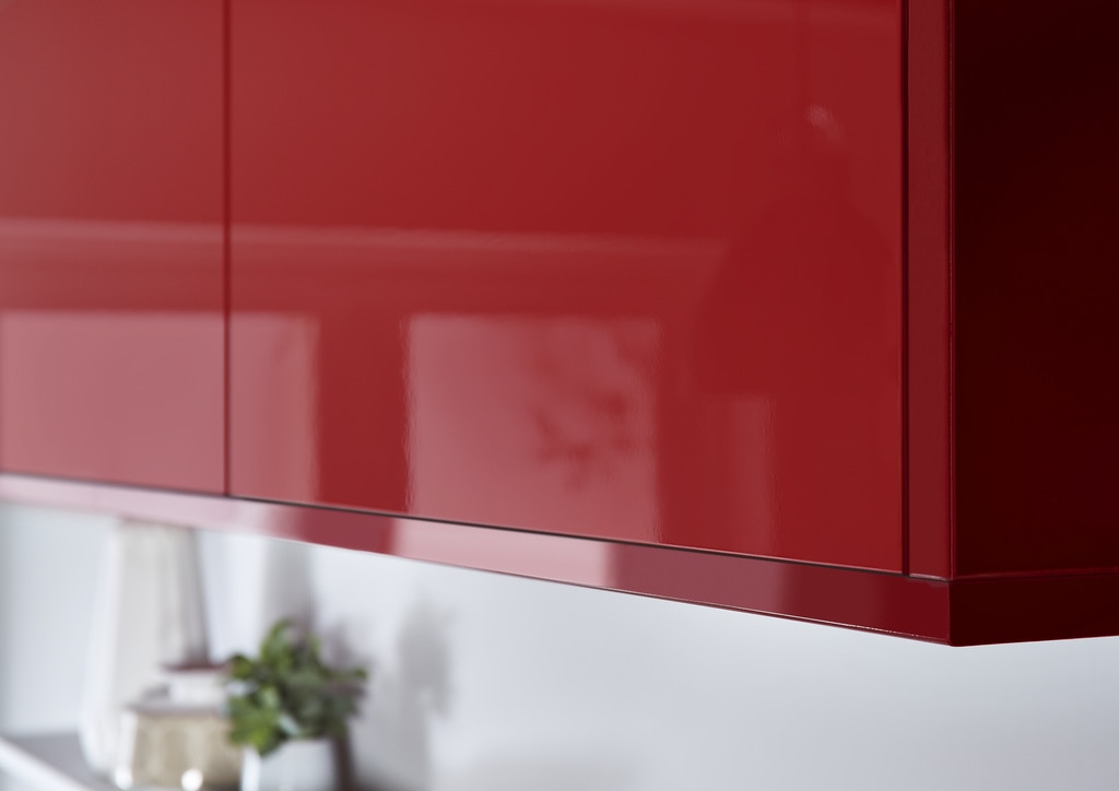 Cornisa GOODHOME Stevia, 240 x 3.5 cm, rosu lucios