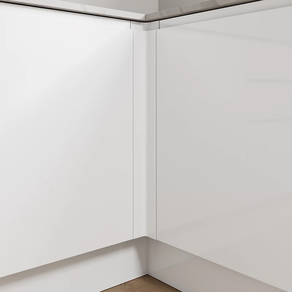 Element colt bucatarie GOODHOME Garcinia, 60 x 71.5 cm, alb lucios