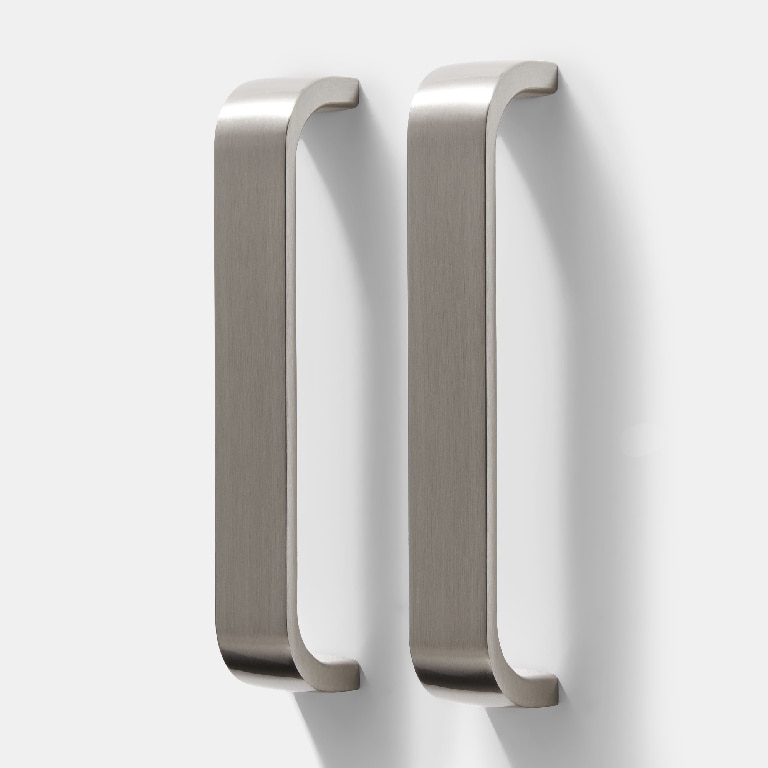 Maner rotund, 17 cm, gri, efect nichelat  GoodHome