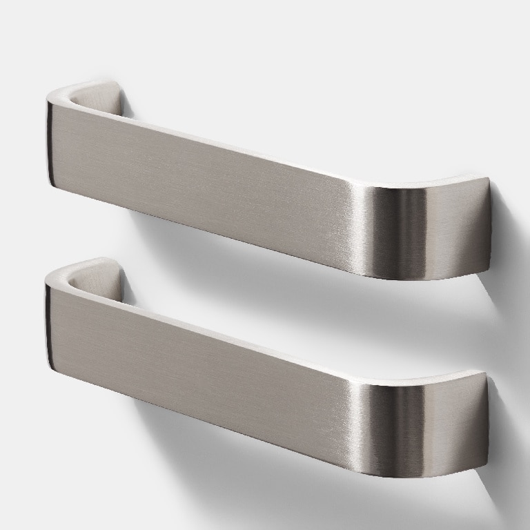 Maner rotund, 17 cm, gri, efect nichelat  GoodHome