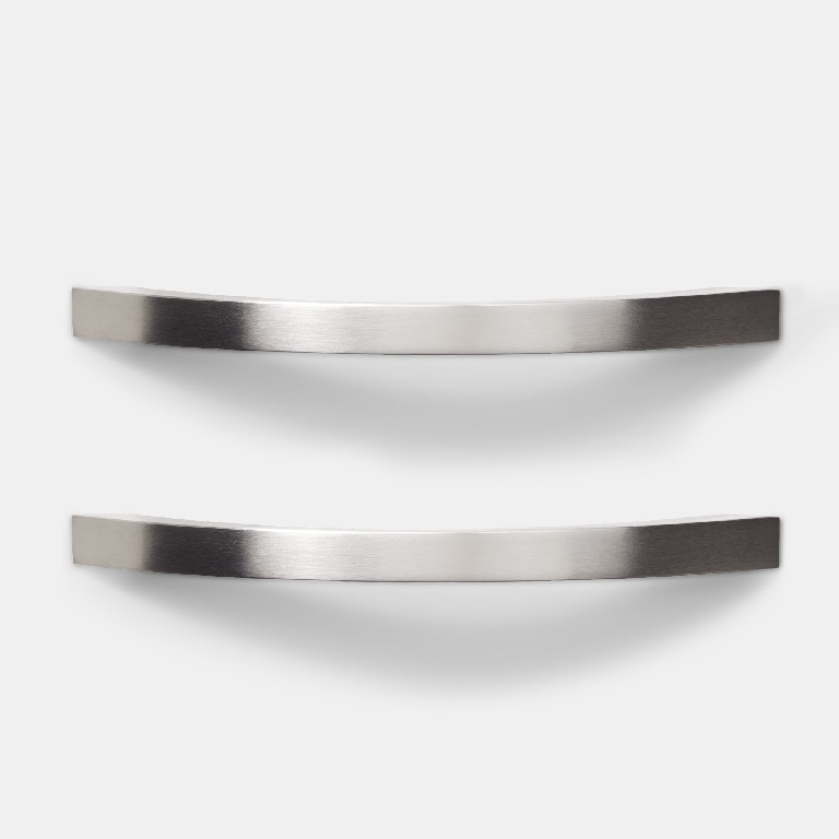 Set manere GOODHOME Sabaku, aluminiu, 26 cm, argintiu, 2 bucati