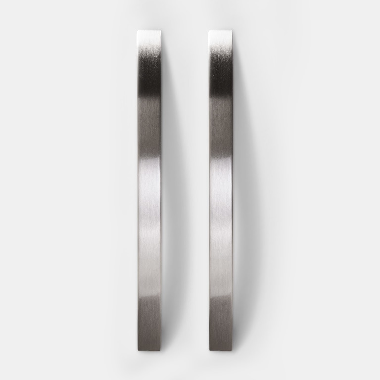 Set manere GOODHOME Sabaku, aluminiu, 26 cm, argintiu, 2 bucati