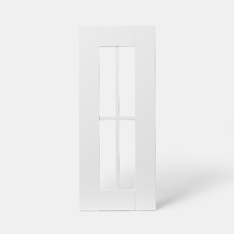 Front usa cu sticla, 30 cm, alb, mat  GoodHome Alpinia