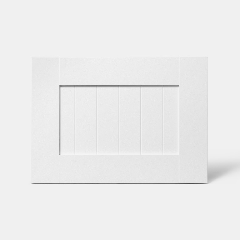 Front usa cu 2 sertare, 50 cm, alb, mat • GoodHome Alpinia