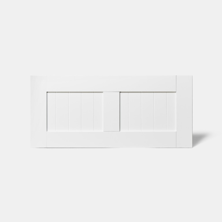 Front usa cu 2 sertare, 80 cm, alb, mat • GoodHome Alpinia