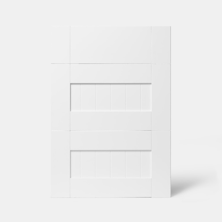 Front usa cu 3 sertare, 50 cm, alb, mat • GoodHome Alpinia
