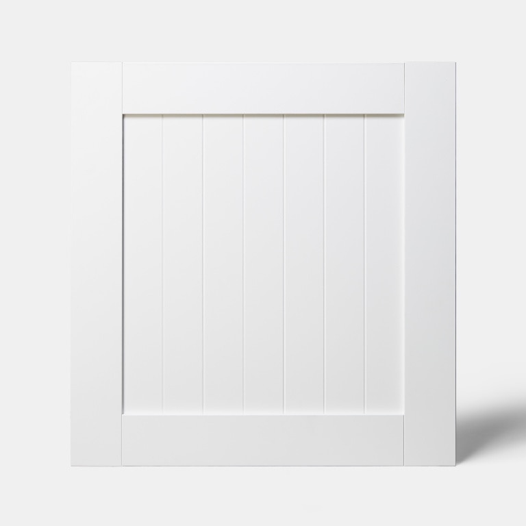 Front usa GOODHOME Alpinia, 59.7 x 62.6 cm, alb mat