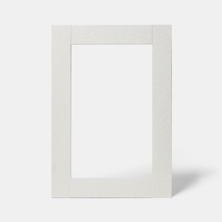 Front usa cu sticla, 50 cm, crem, finisaj lemn • GoodHome Alpinia