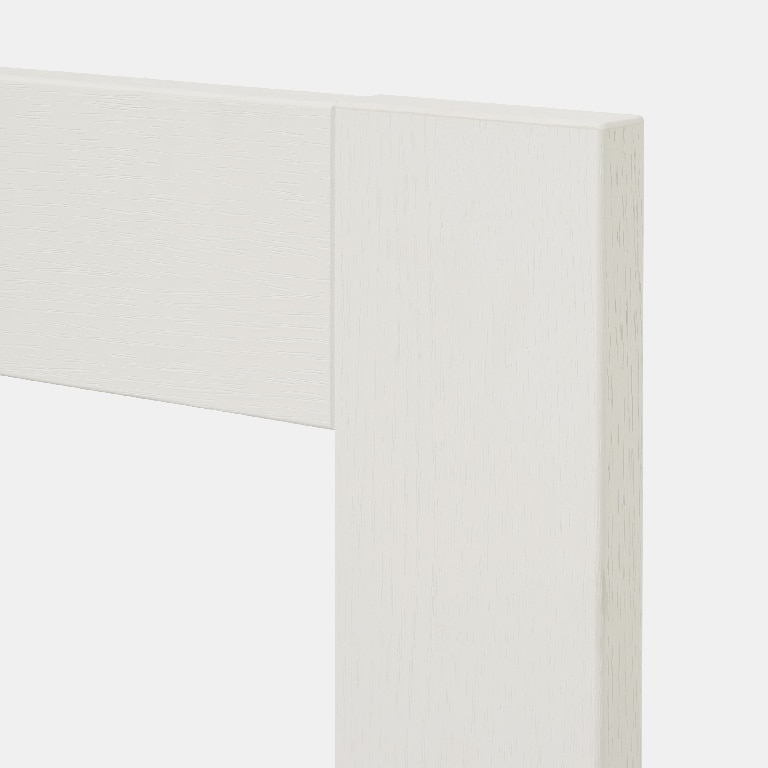 Front usa cu sticla, 50 cm, crem, finisaj lemn • GoodHome Alpinia