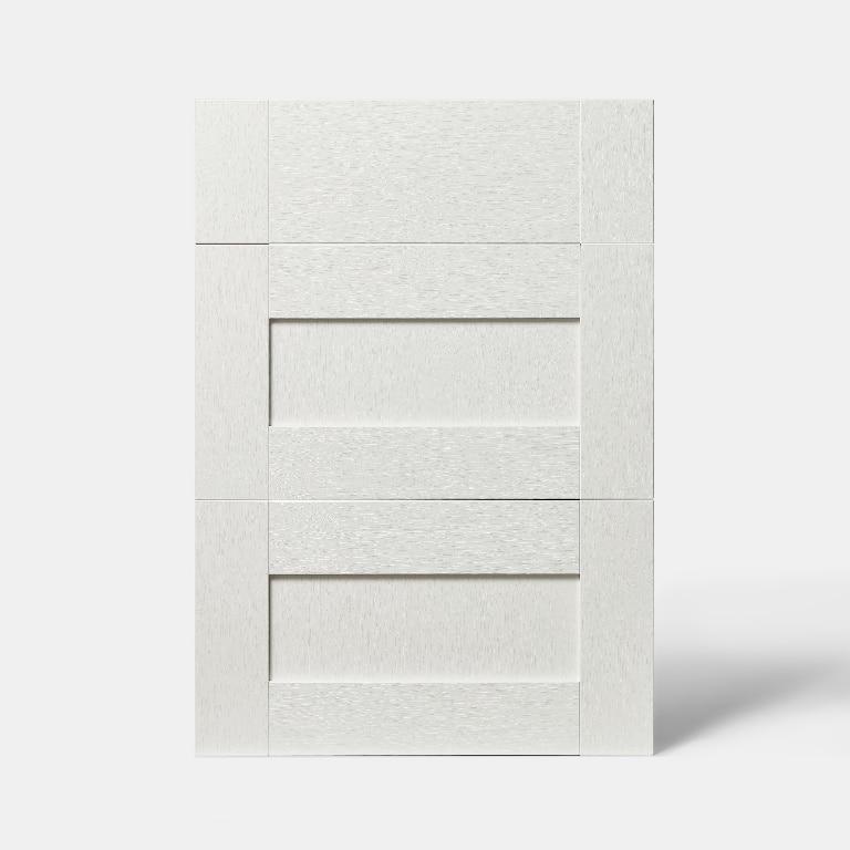 Front usa cu 3 sertare, 50 cm, crem, lucios • GoodHome Alpinia