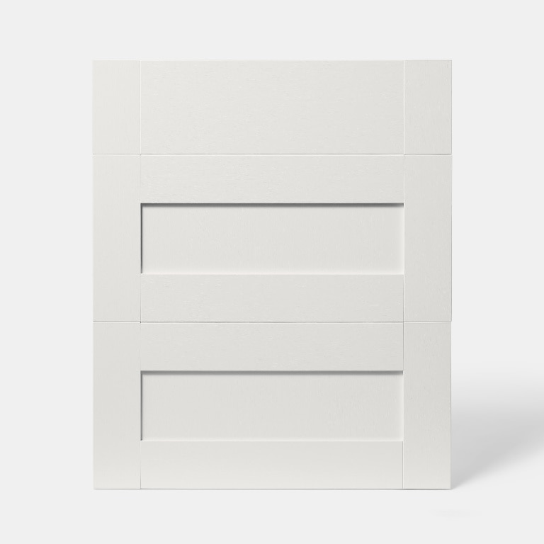 Front usa cu 3 sertare, 60 cm, crem, mat • GoodHome Alpinia