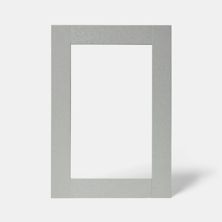 Front usa cu sticla, 50 cm, gri, finisaj lemn • GoodHome Alpinia