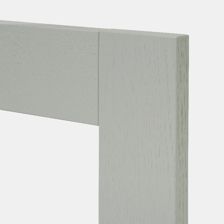 Front usa cu sticla, 50 cm, gri, finisaj lemn • GoodHome Alpinia