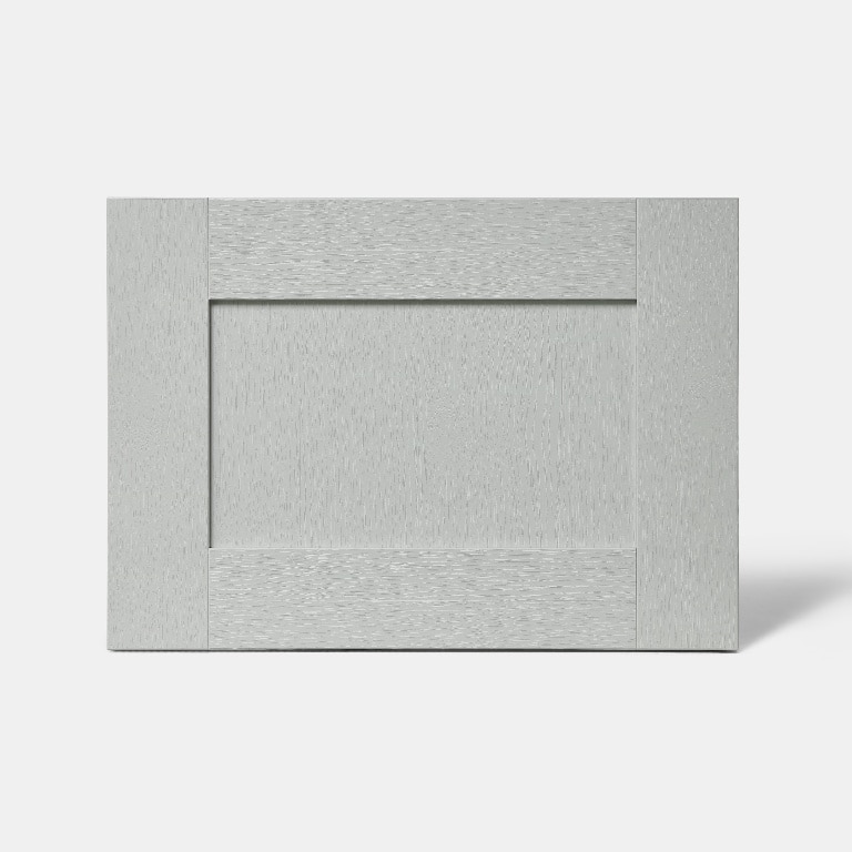 Front usa cu 2 sertare, 50 cm, gri, lucios  GoodHome Alpinia