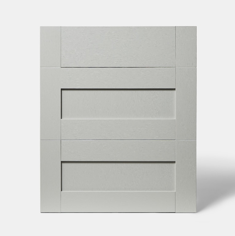 Front usa cu 3 sertare, 60 cm, gri, mat  GoodHome Alpinia