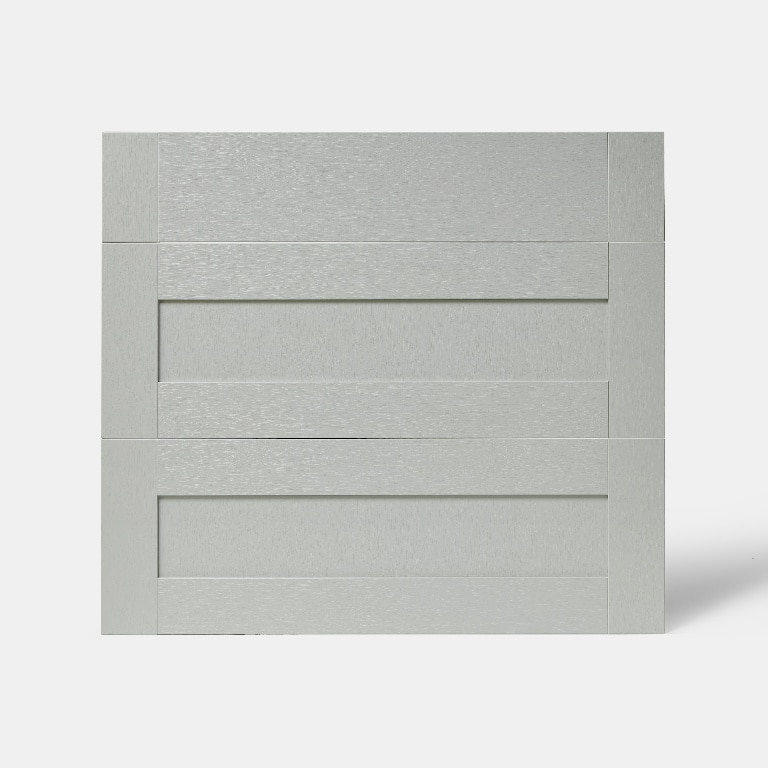 Front usa cu 3 sertare, 80 cm, gri, mat • GoodHome Alpinia