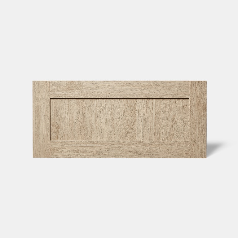 Front usa cu 2 sertare, 80 cm, maro, finisaj stejar GoodHome Alpinia