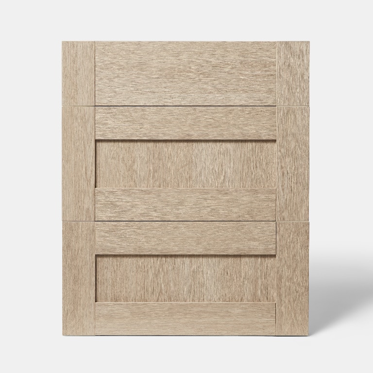 Front usa cu 3 sertare, 60 cm, maro, stejar • GoodHome Alpinia