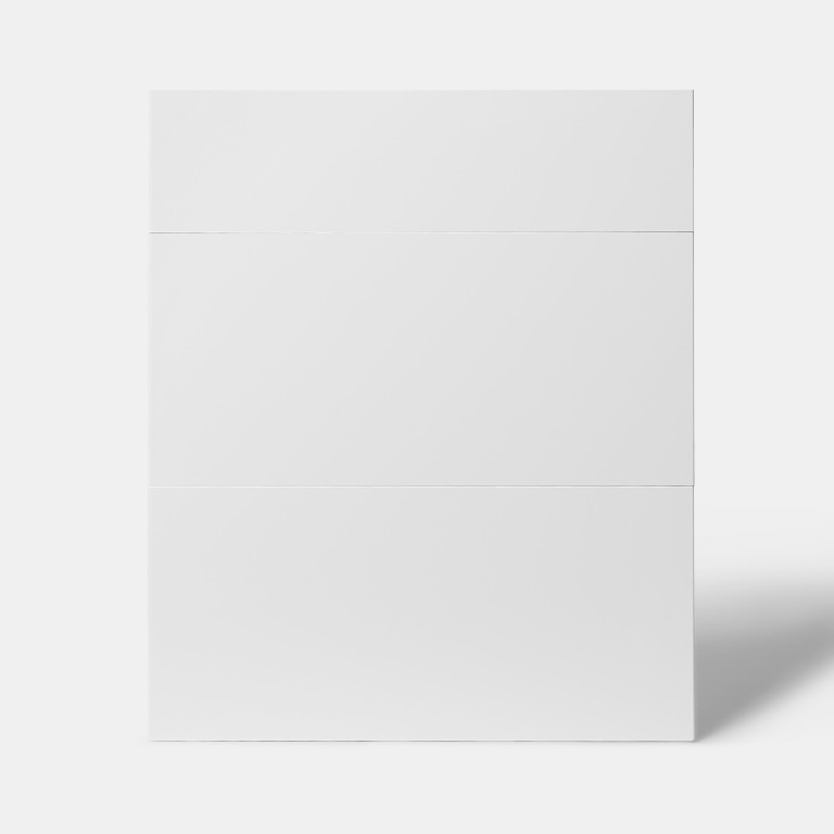 Front usa 3 sertare, alb, finisaj lucios, 60 cm  GoodHome, Stevia