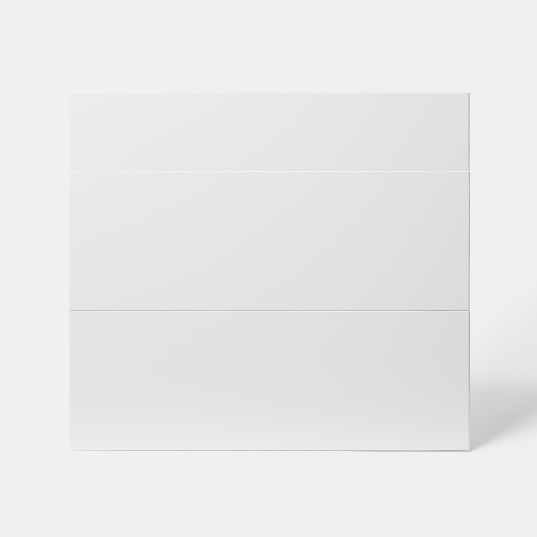 Front usa 3 sertare, alb, finisaj lucios, 80 cm  GoodHome, Stevia