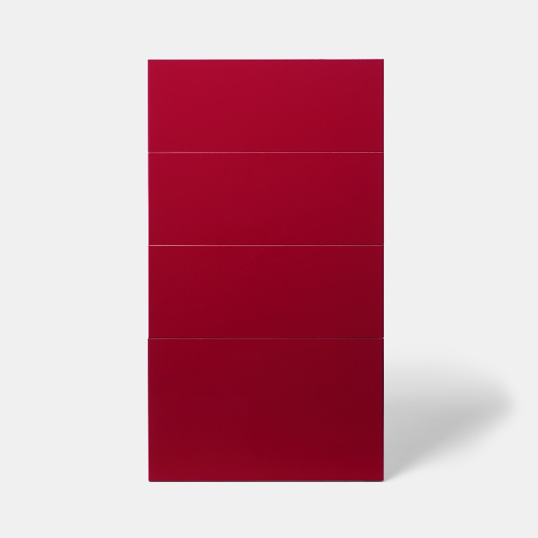 Front sertare multifunctional GOODHOME Stevia, 4 sertare, 71.5 x 40 x 1.8 cm, rosu