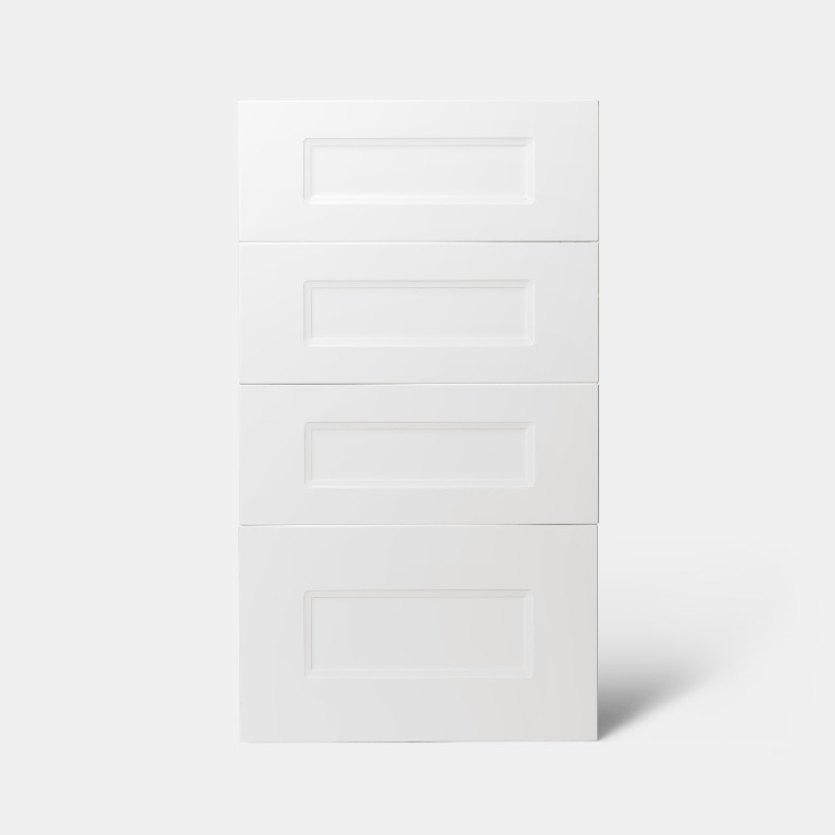Front cu 4 sertare, 40 cm, alb, mat  GoodHome Artemisia