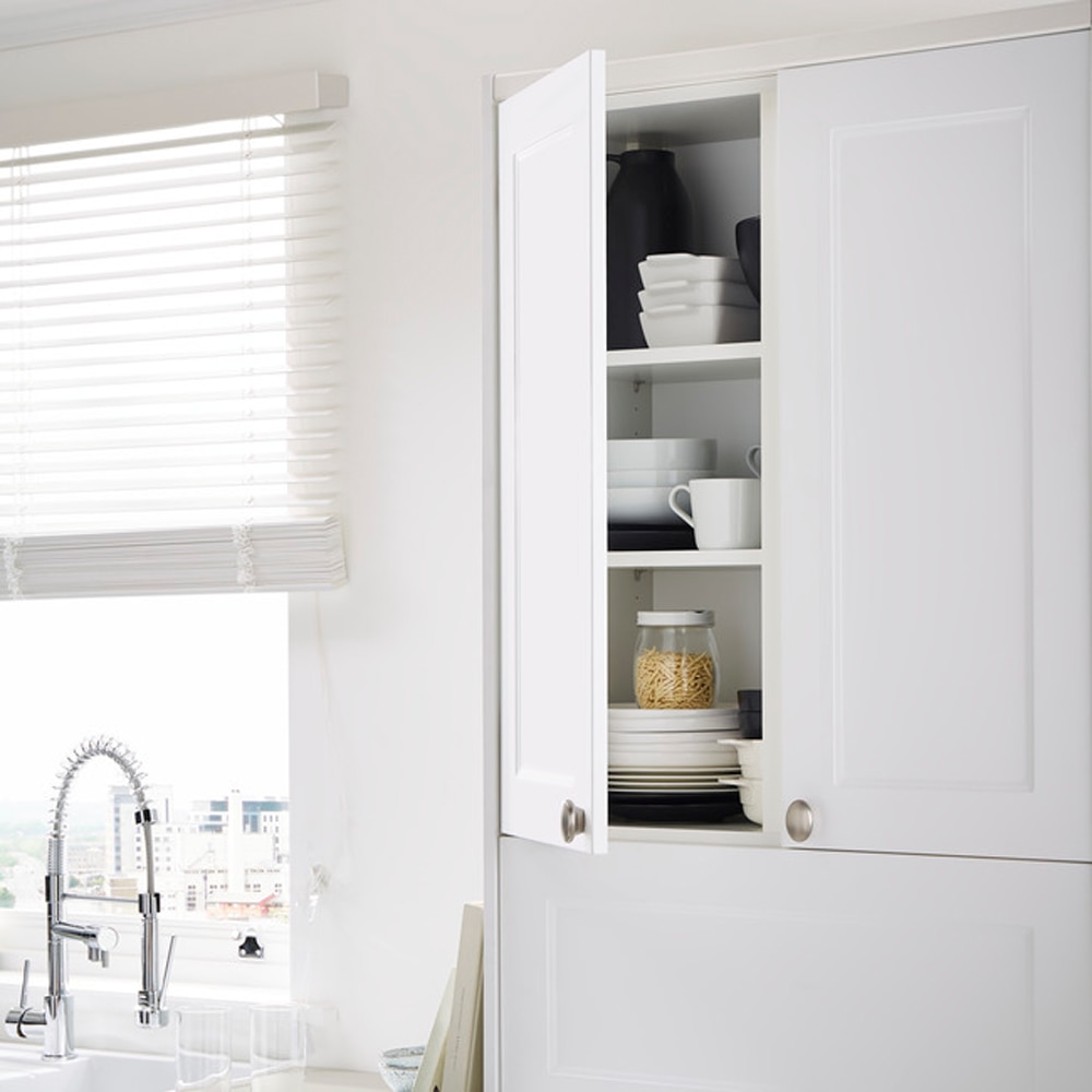 Front usa GOODHOME Artemisia, MDF, 60 x 54.3 x 1.8 cm, alb