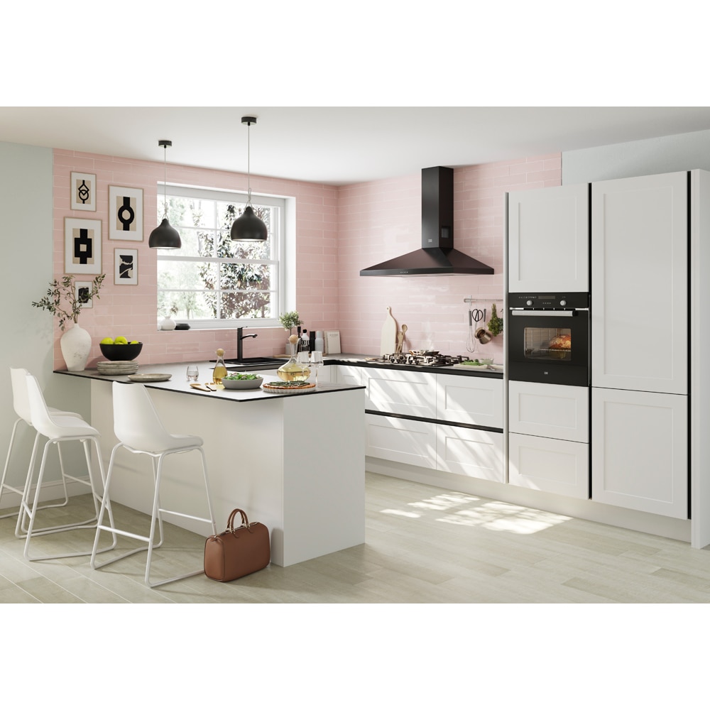 Front usa GOODHOME Artemisia, MDF, 60 x 54.3 x 1.8 cm, alb
