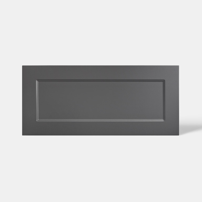 Front usa cu 2 sertare, 80 cm, gri, mat • GoodHome Artemisia