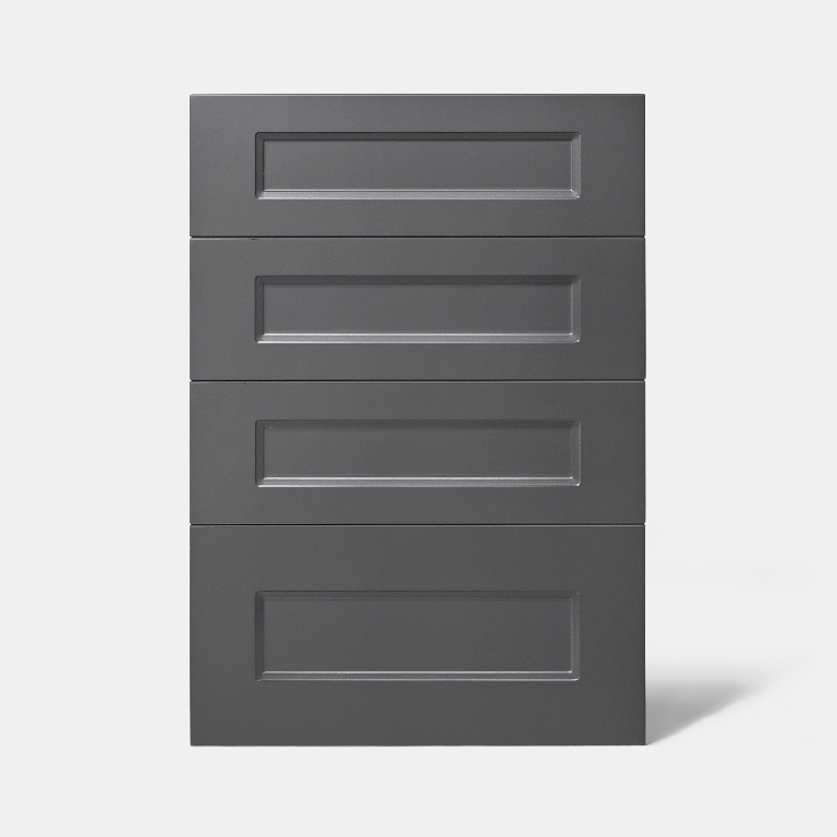 Front usa cu 4 setare GOODHOME Artemisia, 49.7 x 71.5 cm, MDF, gri