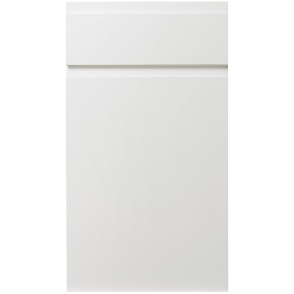 Front usa sertar GOODHOME Garcinia, 39.7 x 71.5 cm, alb lucios