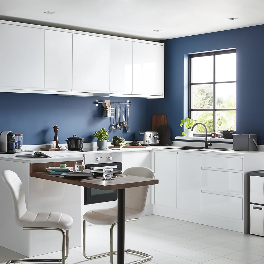 Front usa GOODHOME Garcinia, 24.7 x 89.5 cm, alb lucios