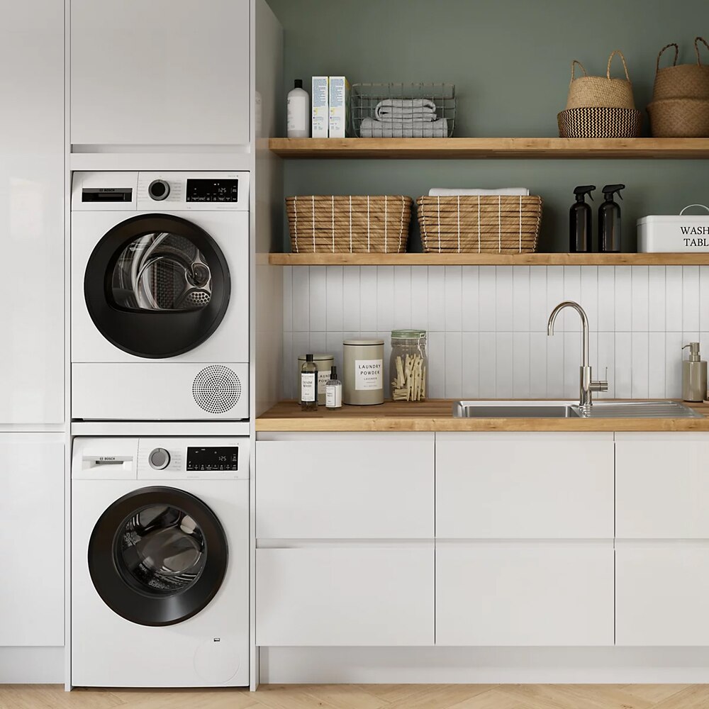 Front usa sertar GOODHOME Garcinia, 39.7 x 35.6 cm, alb lucios