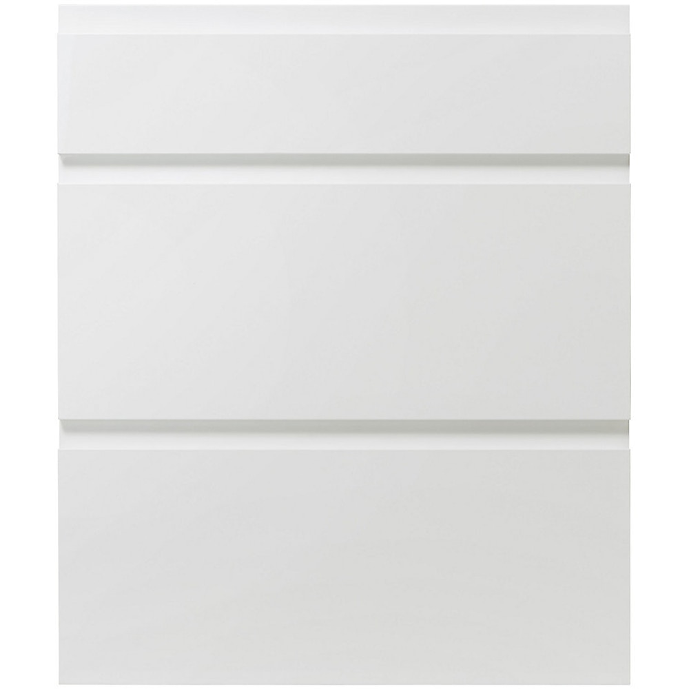 Front usa sertar GOODHOME Garcinia, 59.7 x 71.5 cm, alb lucios