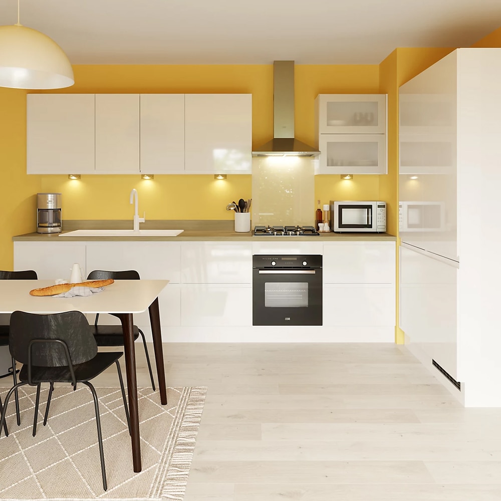 Front usa sertar GOODHOME Garcinia, 59.7 x 68.7 cm, alb lucios