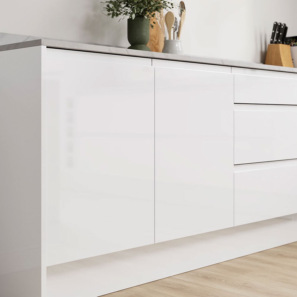 Panou electrocasnice GOODHOME Garcinia, 59.7 x 5.8 x 1.9 cm, MDF, alb 