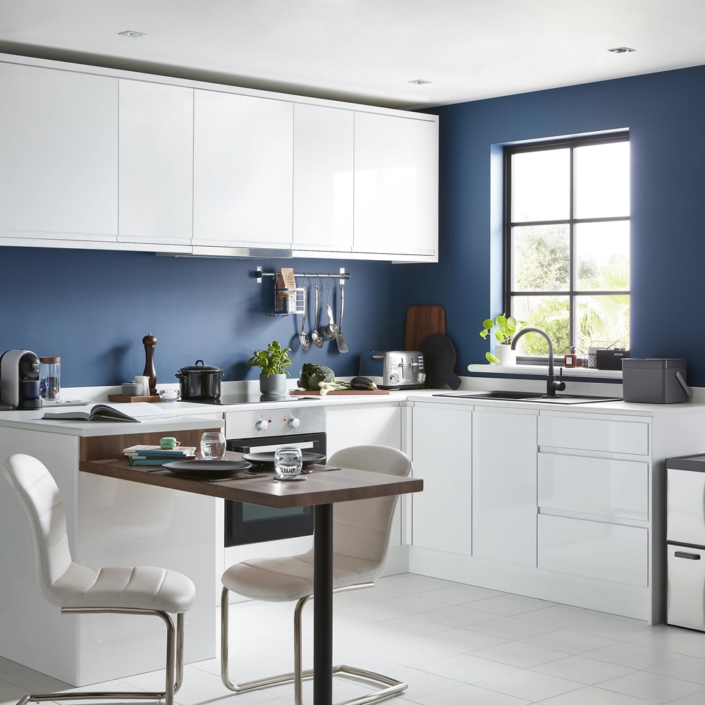 Front usa GOODHOME Garcinia, 59.7 x 80.6 cm, alb lucios