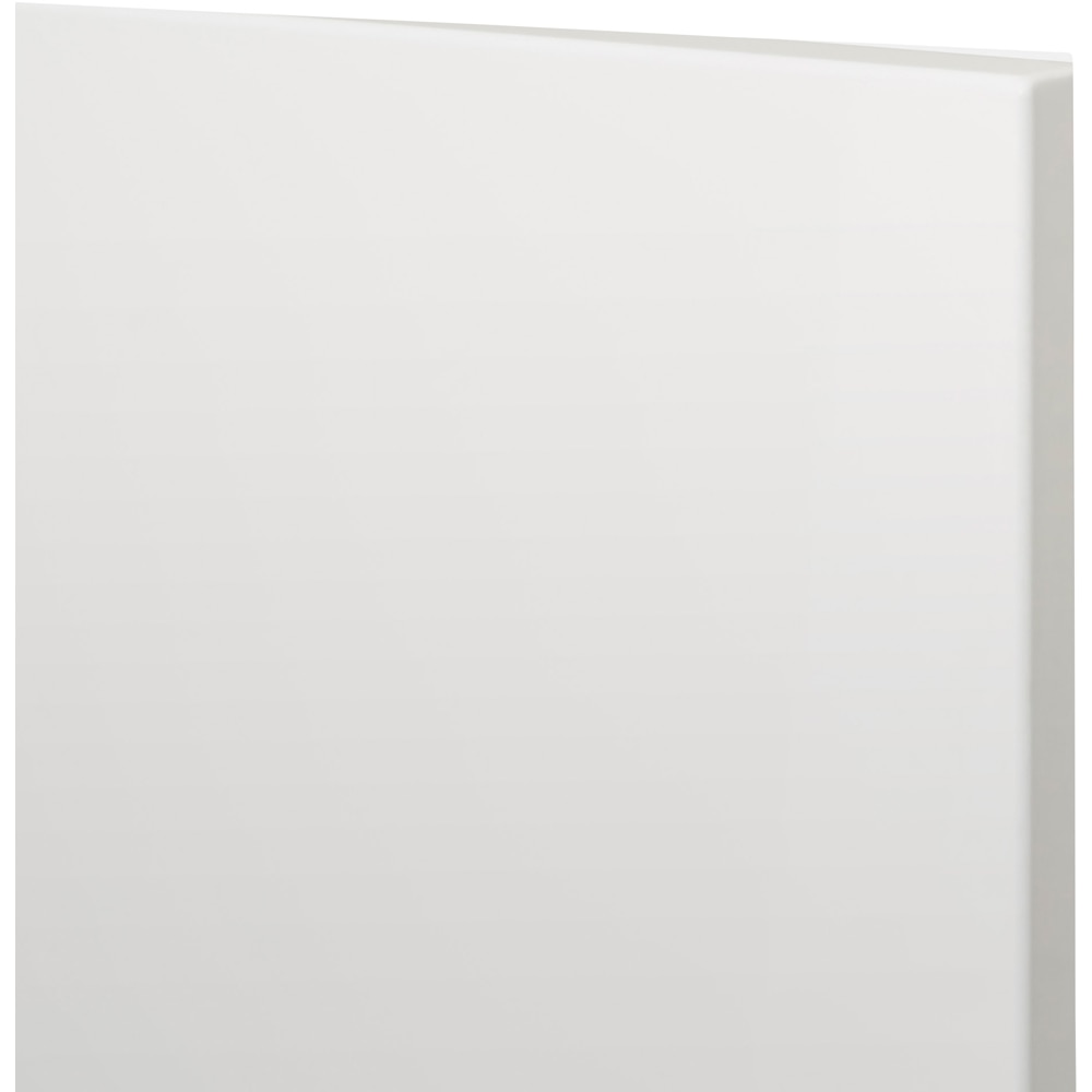 Front usa cu 2 sertare GOODHOME Alisma, MDF, 60 x 35.6 x 1.8 cm, alb lucios