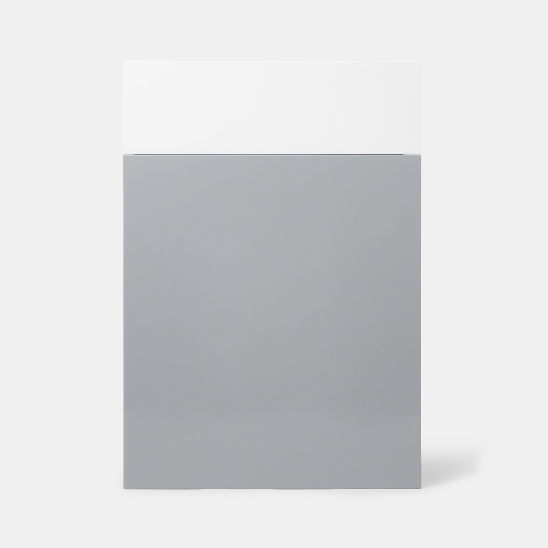 Front usa cu sertare, 50 cm, gri, lucios • GoodHome Alisma