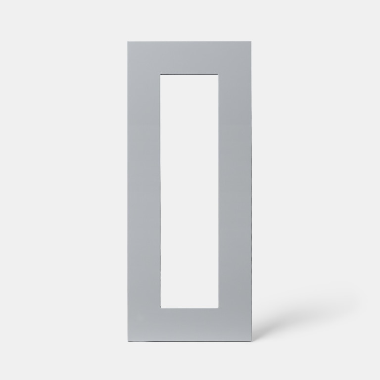 Front usa sticla, 30 cm, gri, lucios • GoodHome Alisma