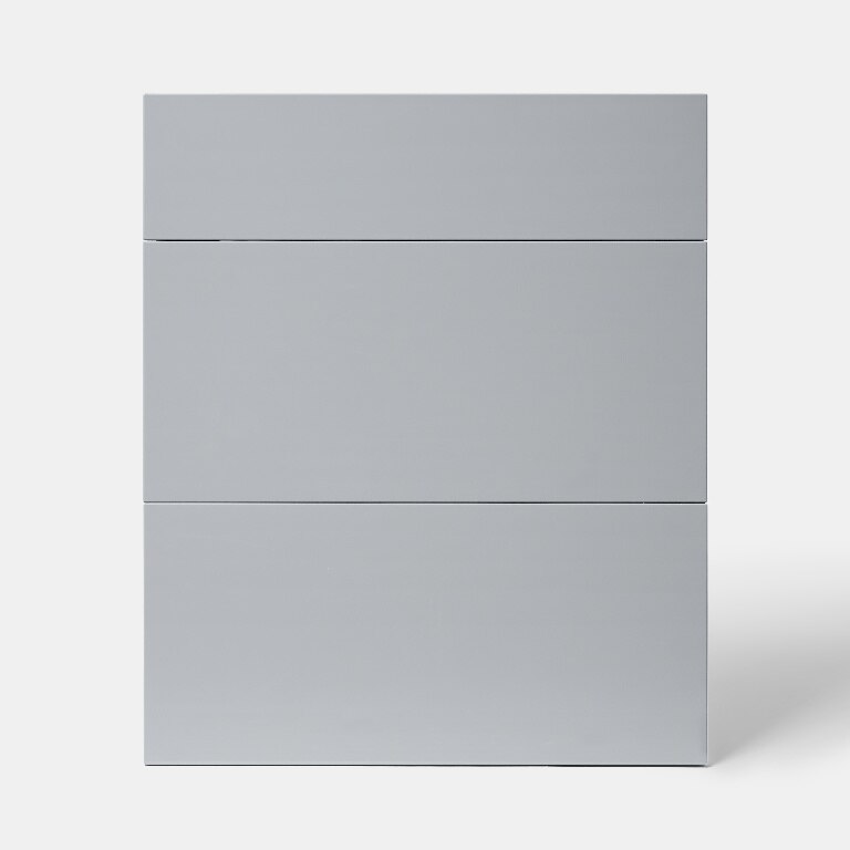 Front usa cu 3 sertare, 60 cm, gri, lucios • GoodHome Alisma