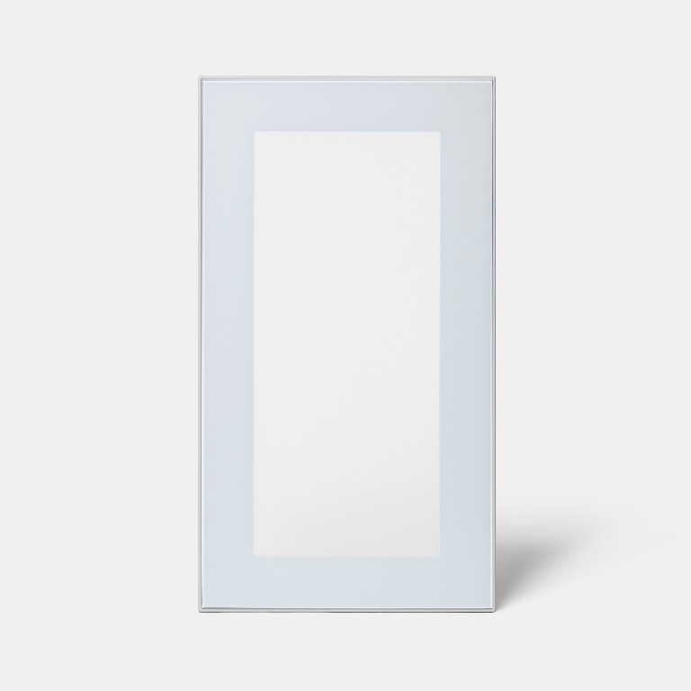 Front usa sticla glazurata, 40 cm, alb  GoodHome Winterana