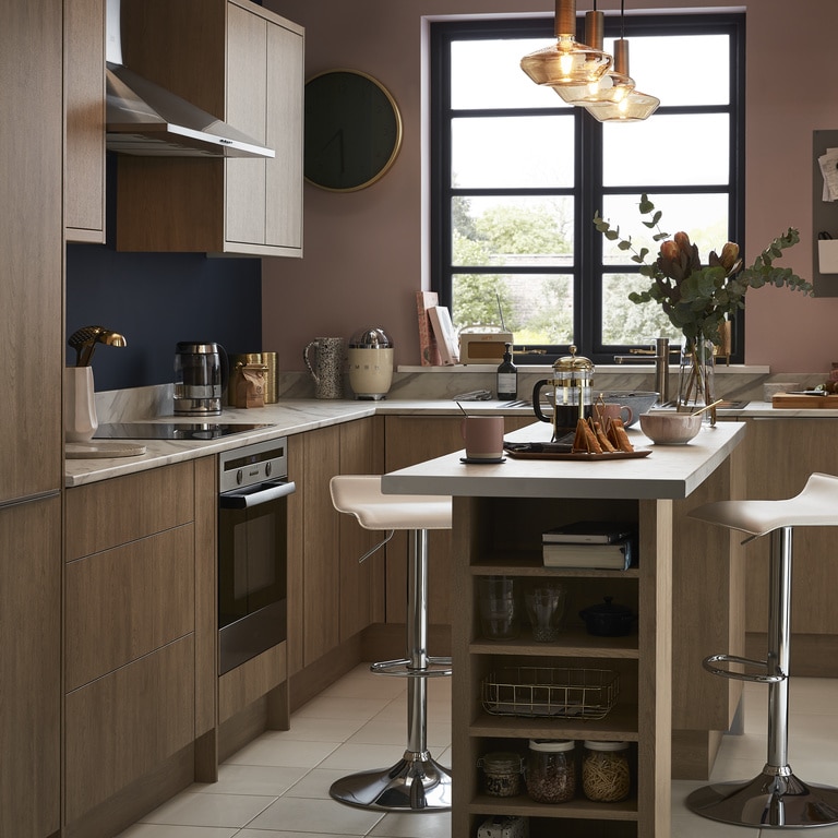 Front usa GOODHOME Chia, 14.7 x 71.5 cm, stejar mat