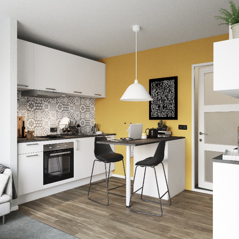 Front usa, 40 cm, alb, mat  GoodHome Balsamita